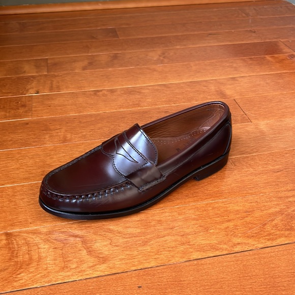 Allen Edmonds Walden Burgundy Loafers Made In the USA Size 8.5 - Picture 12 of 12